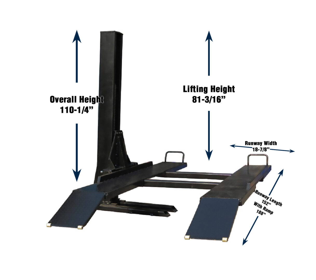 Tuxedo SP-6K-SS single column storage parking lift