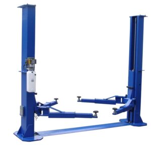 Hy-Pro TP12KFX 2 post heavy duty symmetic truck lift. Rated for 12,000 lbs. this truck hoist has low height columns.