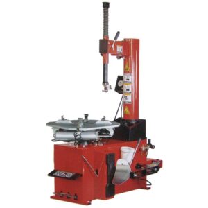 Hy-Pro HPTC-950 tire changer with integrated bead inflation jets and side mounted bead breaker. This tire machine is commercial grade for removing and installing tires.