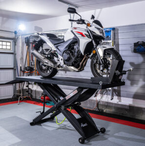 HMC SL-3086 motorcycle lift with Honda