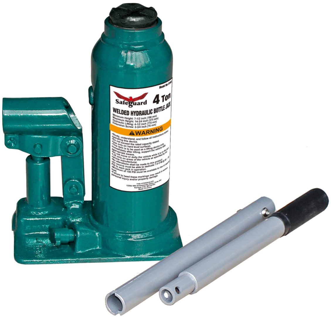 Safeguard 4 Ton Welded Bottle Jack Shop Tools Outlet