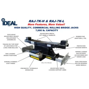 iDeal 7K scissor bridge jack for four post car lifts