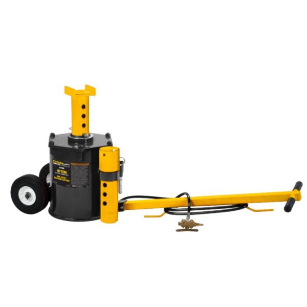 Omega 10 ton air jack with support stand