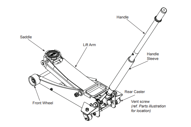 Omega Low Profile Aluminum hybrid service floor jack