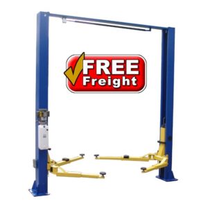 Tuxedo TP9KACX 2 post clear floor car lift rated for 9,000 lbs.