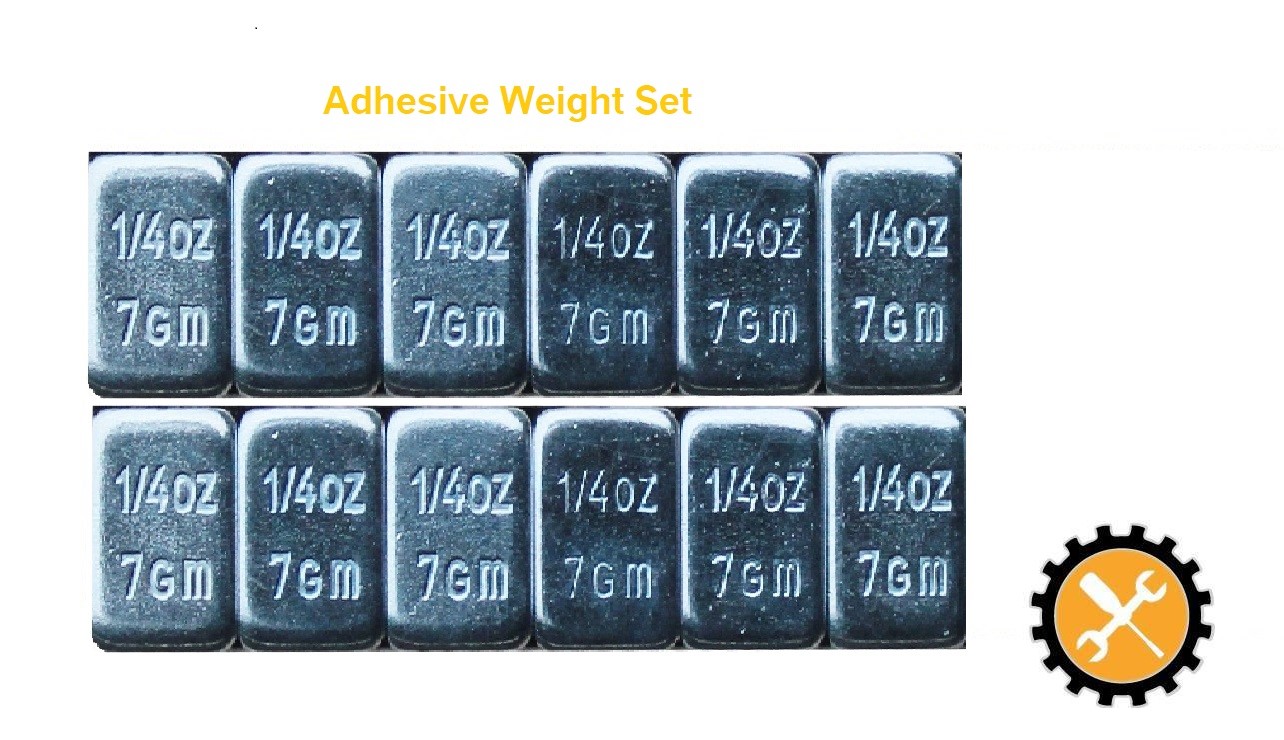 Zinc Wheel Weights - 50 Strips (3oz Total, .25oz Each) - Lead-Free & Adhesive