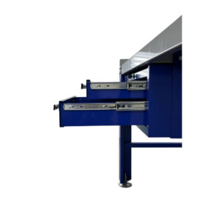 Ideal PWB-TC-1600 Tear Down Table workbench with drawers. Available in Black or Blue.