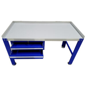 Ideal PWB-TC-1600 Tear Down Table workbench with drawers. Available in Black or Blue.