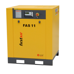 firstAIR FAS11 rotary screw air compressor rated at 15HP and over 56 CFM