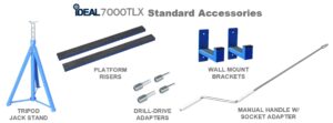 Standard accessories of the iDeal 7000TLX