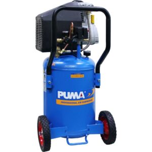 Puma DD1508VP electric air compressor for active homes and families. 8 gallon tank with 110v induction electric motor.