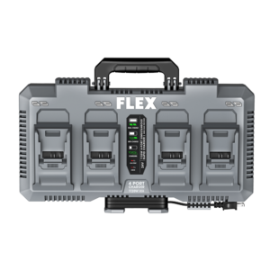 Flex FX0451-Z 4 port rapid battery charger. Simultaneous 4 battery charging.