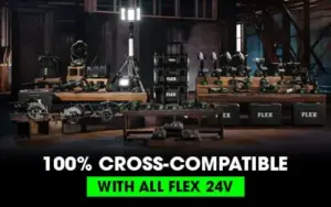 Flex Tools are all compatible with the Flex 24V Battery platform