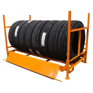 Martins MTFR-HD heavy duty truck tire and bus tire stackable storage rack