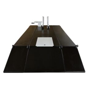 SL-2484 ATV lift table with side extensions in black