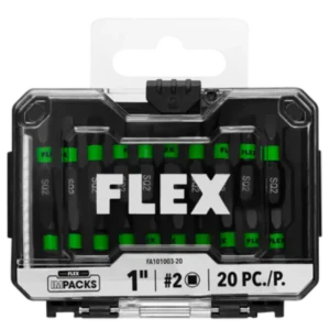 Flex Square #2 20 pack set of impact driver bits