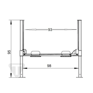 Triumph NOS9000 Storage Parking 4 post car lift.