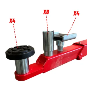KaTool KT-M150D Hydraulic Car Hoist. 15,000 lb capacity clear floor heavy duty lift.