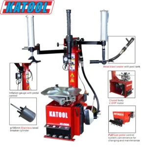 KaTool KT-T830 Tire Changer with bead setter and bead breaker plus dual assist arms.