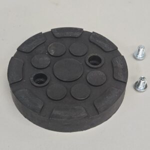 TP11RB Round Rubber Replacement pad with 2 screws.