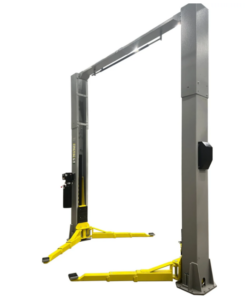Triumph 13,000 lb capacity two post hydraulic car lift. Clear Floor Hoist