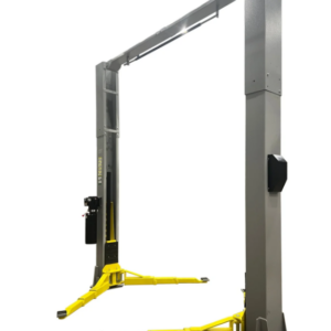 Triumph 13,000 lb capacity two post hydraulic car lift. Clear Floor Hoist
