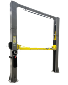 Triumph 13,000 lb capacity two post hydraulic car lift. Clear Floor Hoist